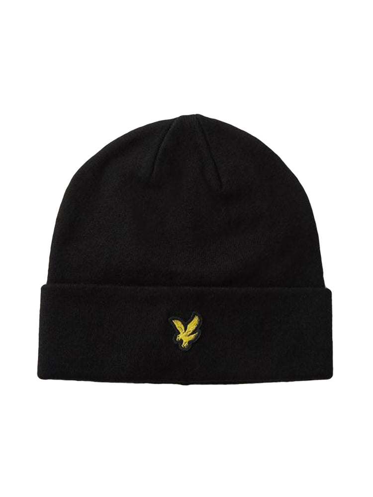 Lyle & Scott Basic Beanie Jet Black - Berretto Basic Nero HE2530A Z865 LYLE & SCOTT 