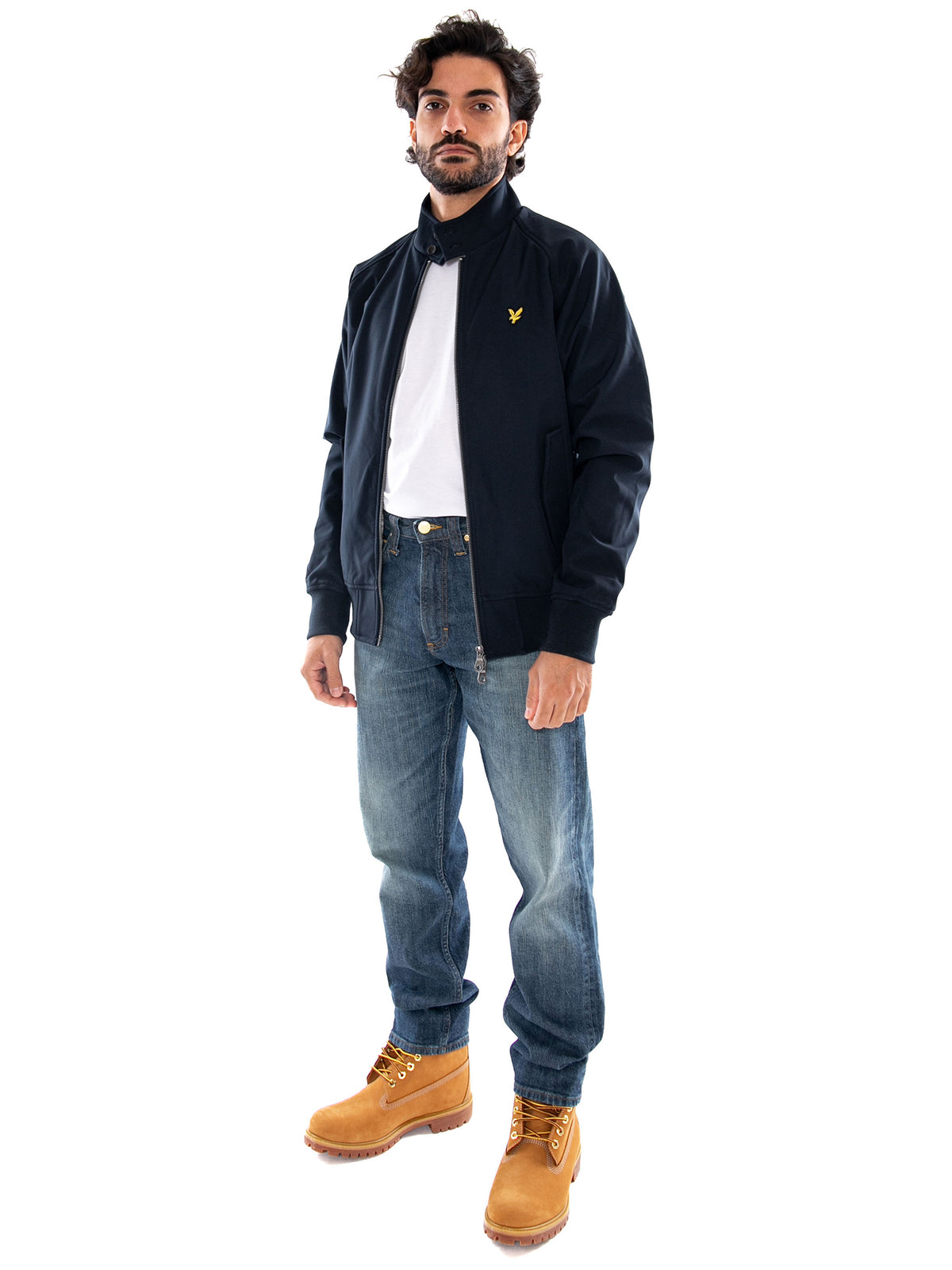 Lyle & Scott Softshell Harrington Jacket Dark Navy - Giacca Harrington Uomo Blu Navy JK1910V Z271 LYLE & SCOTT 