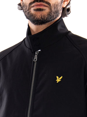 Lyle & Scott Softshell Harrington Jacket Jet Black - Giacca Harrington Uomo Nera JK1910V Z865 LYLE & SCOTT 