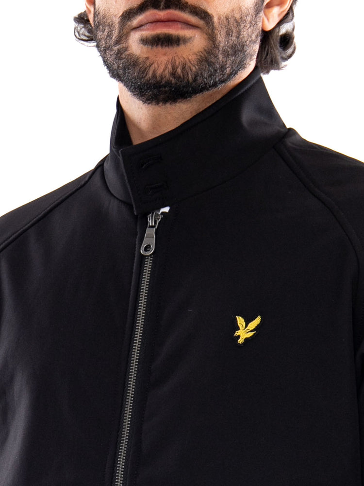 Lyle & Scott Softshell Harrington Jacket Jet Black - Giacca Harrington Uomo Nera JK1910V Z865 LYLE & SCOTT 