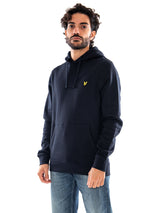 Brushed Back Hoodie Sweatshirt Dark Navy - Sweat à Capuche Homme Bleu Homme LYLE & SCOTT