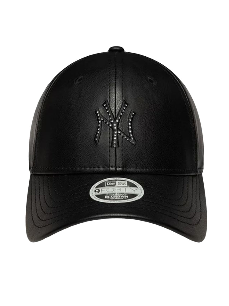 Female Diamante PU 9FORTY® MC New York Yankees Black - Cappellino Donna Nero 60915811 BLK NEW ERA 