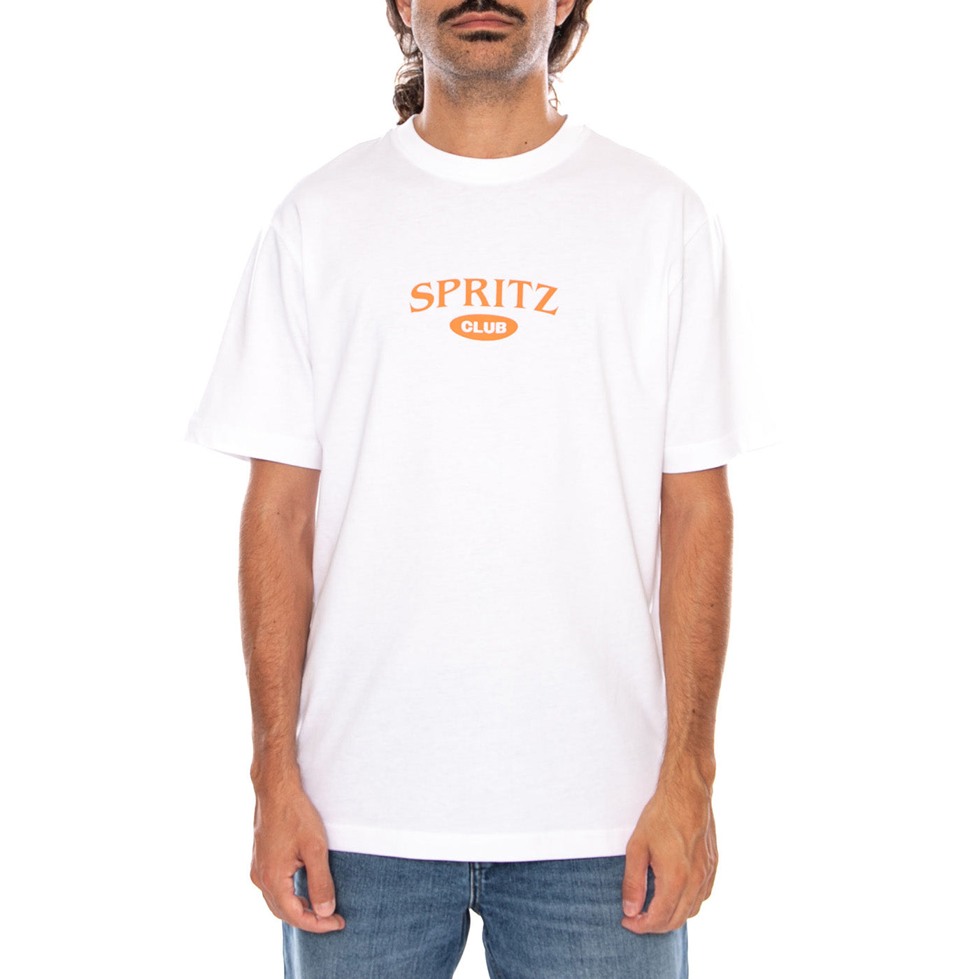 ONSSPRITZ ITALY RLX SS TEE BRIGHT WHITE SPRITZ CLUB - Maglietta Girocollo Uomo Bianca 22034398 4784931 ONLY & SONS 