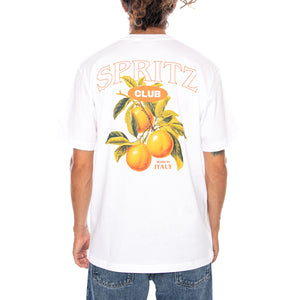 ONSSPRITZ ITALY RLX SS TEE BRIGHT WHITE SPRITZ CLUB - Maglietta Girocollo Uomo Bianca 22034398 4784931 ONLY & SONS 