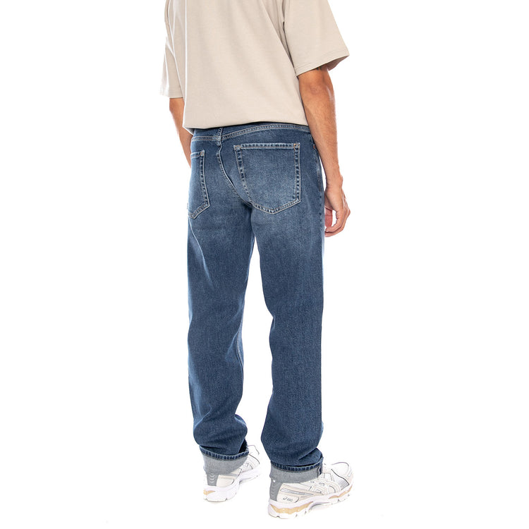 ONSEDGE PERFORMANCE DMB 6639 DOT DNM NOOS DARK MEDIUM BLUE DENIM - Pantaloni Denim Jeans Uomo Blu 22036639 4901924 ONLY & SONS 