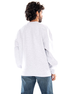 Only & Sons ONSCERES OVZ LS Crew Sweat NOOS Super Light Grey Melange - Felpa Girocollo Uomo Grigio Chiaro Mélange<BR/><BR/> 22036787 4914128 ONLY & SONS 