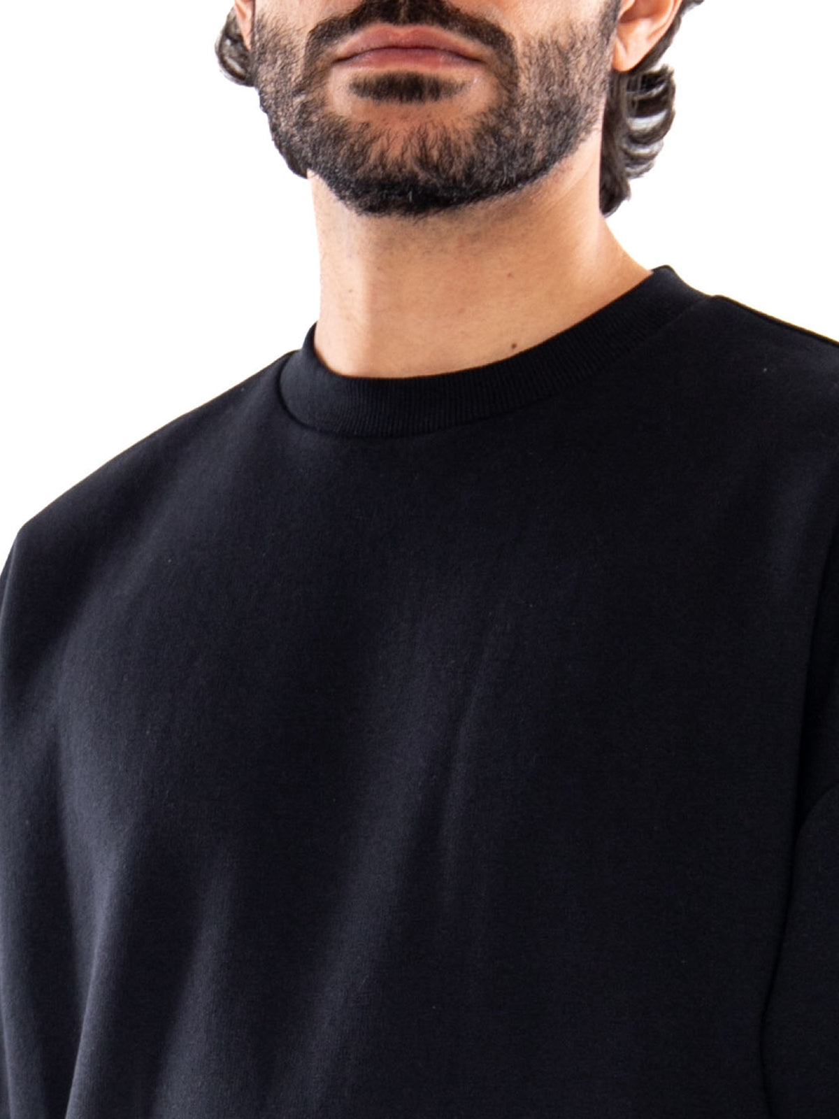 Only & Sons ONSCERES OVZ LS Crew Sweat NOOS Black - Felpa Girocollo Uomo Nera 22036787 4971995 ONLY & SONS 