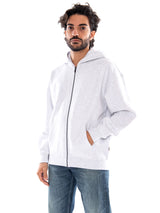 Only & Sons ONSCERES OVZ Zip Hoodie Sweat NOOS Super Light Grey Melange - Sweat à Capuche et Zip Homme Gris Clair Chiné Homme ONLY & SONS