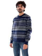 Only &amp; Sons Onsaiden RLX LS Crew Knit Ocean Cavern Ghost Gray - Pull Homme Bleu et Gris  Homme ONLY &amp; SONS