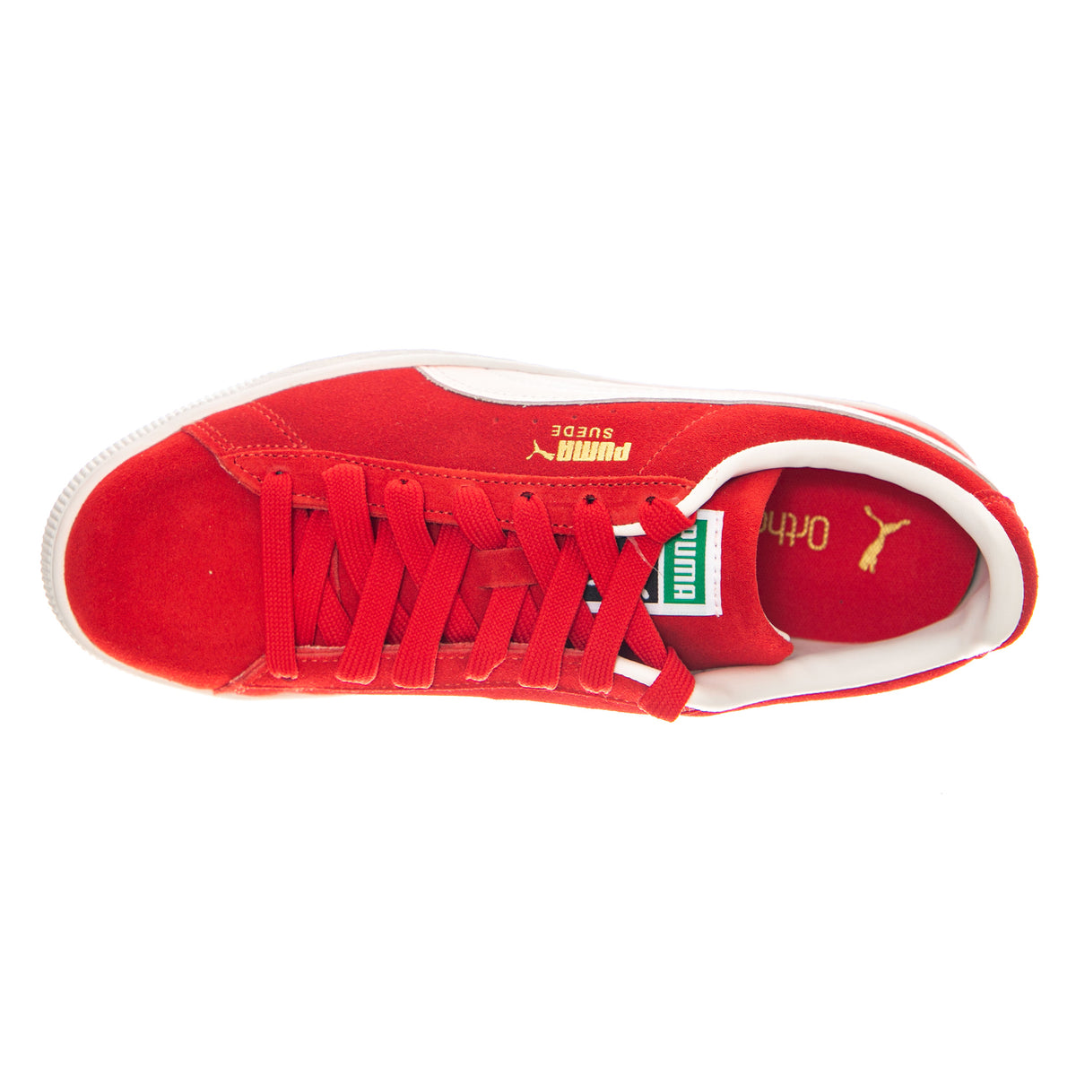 SUEDE CLASSIC WHITE - Scarpe Stringate Uomo Rosse 399781 02 PUMA 