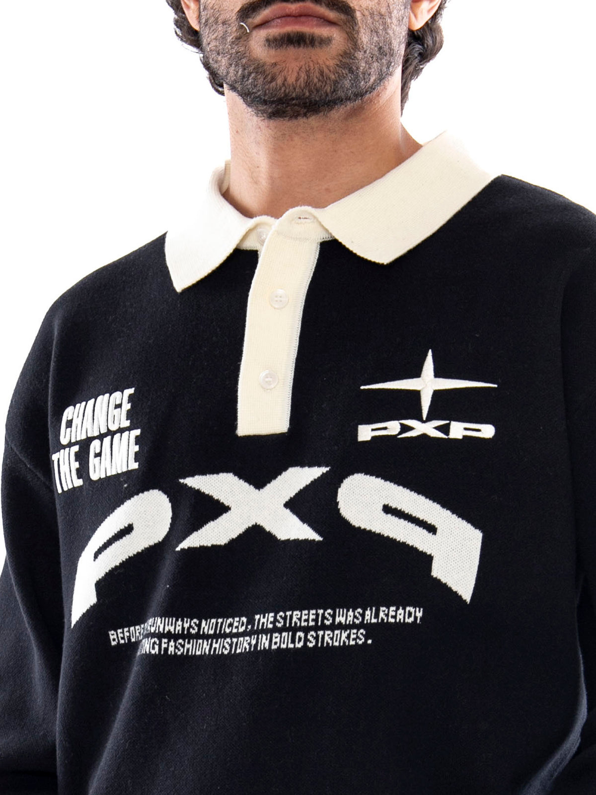 PXP Pulls Black - Maglia Polo Uomo Nera 2661014 BKCC PXP 