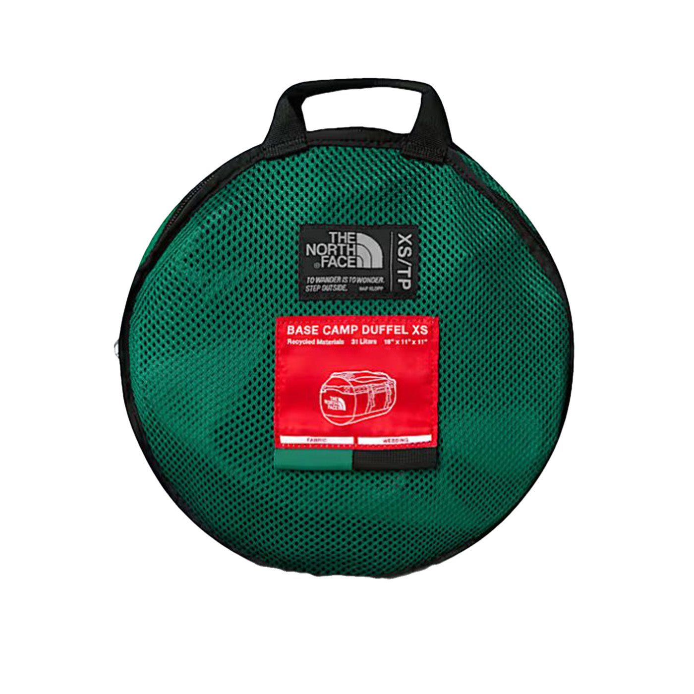 THE NORTH FACE BASE CAMP DUFFEL-XS EVERGREEN / TNF BLACK - Borsone da Viaggio Verde NF0A52SS S9W1 THE NORTH FACE 