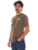THE NORTH FACE M EVO BOX NSE REG SS T CARAWAY SEE - T-shirt Crewneck Homme Vert  Homme THE NORTH FACE