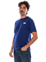 THE NORTH FACE M EVO BOX NSE REG SS T BOLD BLUE / SMALL STONE - T-Shirt Ras du Cou Homme Bleu THE NORTH FACE