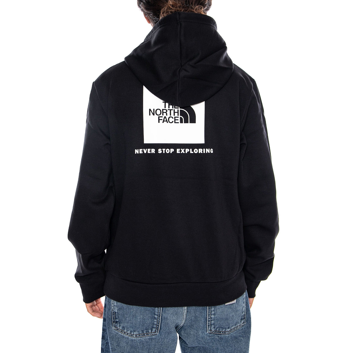 M EVO BOX NSE REG HD TNF BLACK - Felpa con Cappuccio Uomo Nera NF0A8CWP JK31 THE NORTH FACE 