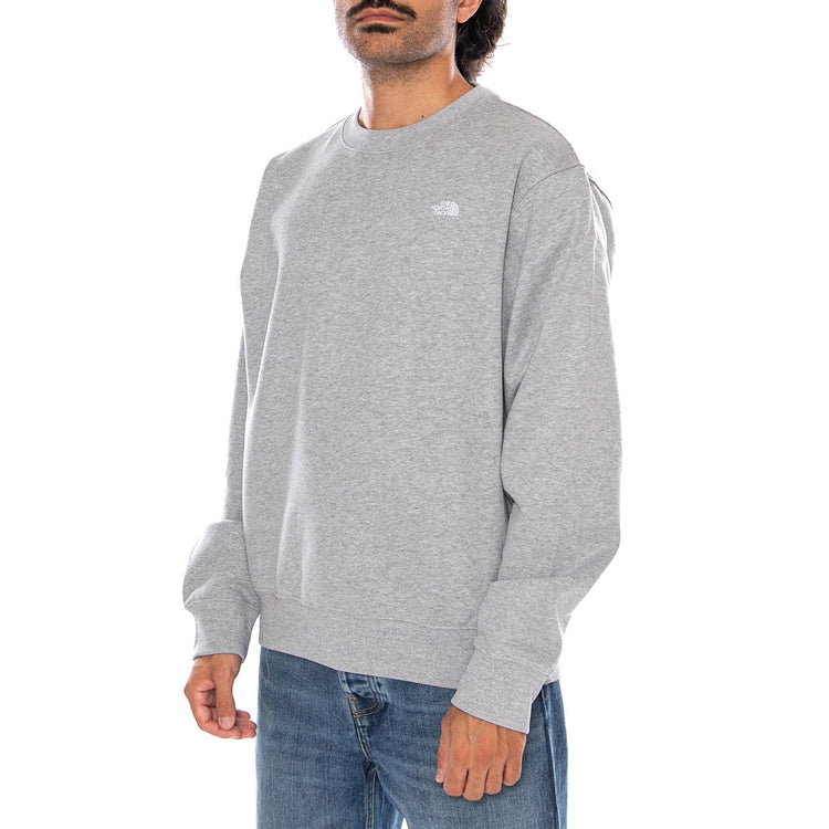 M ESS SD RLX CREW TNF PALE GREY - Felpa Girocollo Uomo Grigia NF0A8DP7 CQO1 THE NORTH FACE 