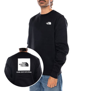 M EVO BOX NSE REG CREW TNF BLACK - Felpa Girocollo Uomo Nera NF0A8FD3 JK31 THE NORTH FACE 