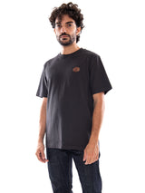 T-shirt Timberland Leather Badge HW SS Tee Vintage Black - T-Shirt Homme Noir Homme TIMBERLAND