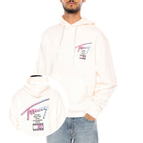 TJM RLX SIGNATURE HOODIE EXT ANCIENT WHITE - Hoodie Homme Blanc TOMMY HILFIGER