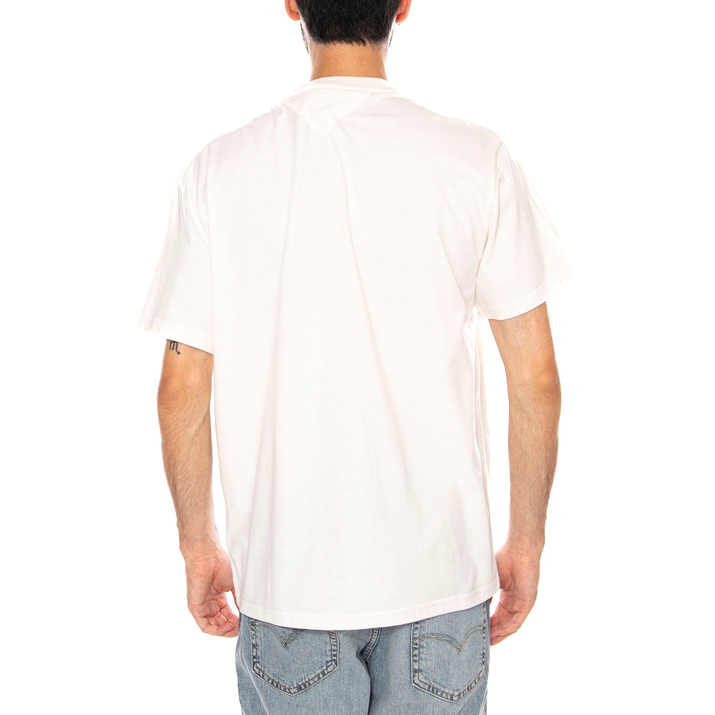 TJM REG TJ REPEAT SS TEE ANCIENT WHITE - Maglietta Girocollo Uomo Bianca DM0DM23180 YBH TOMMY HILFIGER 