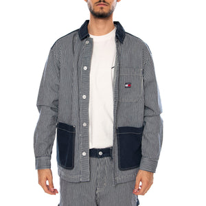 SHIRT JACKET CJ6053 DENIM DARK - Giacca Denim Jeans Uomo Multicolore DM0DM23660 1BK TOMMY HILFIGER 