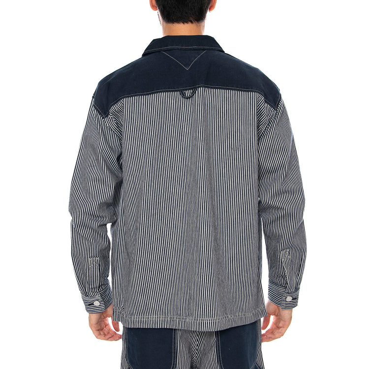 SHIRT JACKET CJ6053 DENIM DARK - Giacca Denim Jeans Uomo Multicolore DM0DM23660 1BK TOMMY HILFIGER 