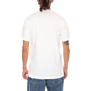 NEW LEFT CHEST SS TEE WHITE / BLACK - Maglietta Girocollo Uomo Bianca VN000TBX YB21 VANS 