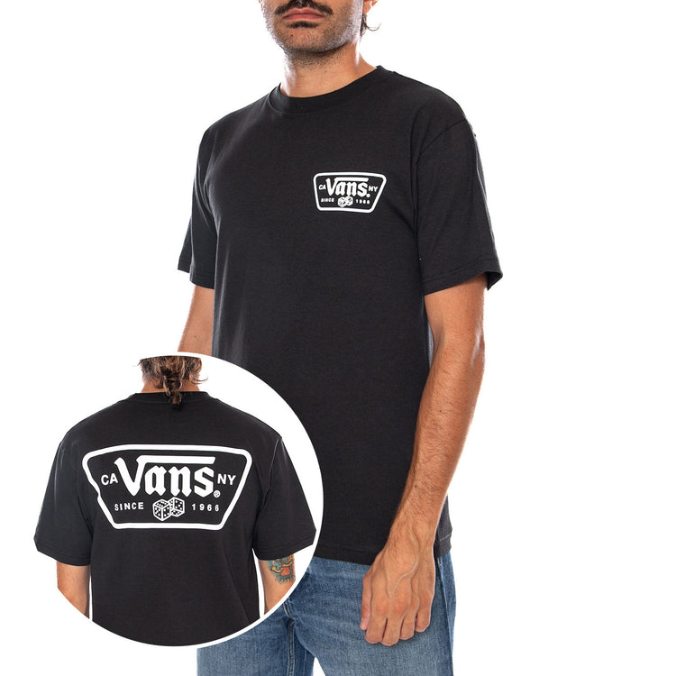 KNU PATCH SS TEE BLACK - Maglietta Girocollo Uomo Nera VN000WU8 BLK1 VANS 