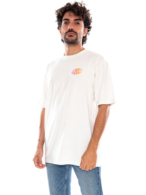 Jetty Sets SS Tee Marshmallow - Maglietta Girocollo Uomo Panna VN000WYD FS81 VANS 