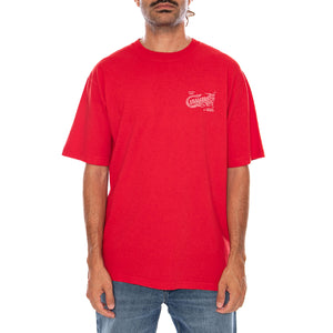 CABALLERO SS TEE RACING RED - Maglietta Girocollo Uomo Rossa VN000XHB IZQ1 VANS 