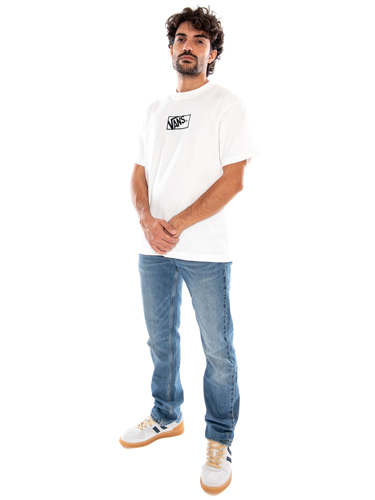Blocked Box Loose SS White - Maglietta Girocollo Uomo Bianca<BR/><BR/> VN0010FG WHT1 VANS 