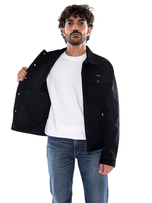 Wrangler Cowboy Cut Jacket Shadow Black - Giacca in Denim Uomo Nera 112387057 BLK WRANGLER 