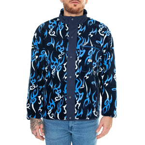 Static Polar Fleece Navy Sweat - Felpa Uomo Blu / Multicolore FL00213-NAVY . HUF 