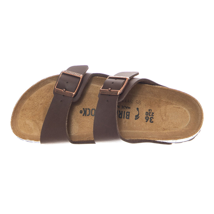 Arizona Birko Flor Narrow Fit Dark Brown - Sandali Uomo / Donna Marroni 051703 DBN BIRKENSTOCK 