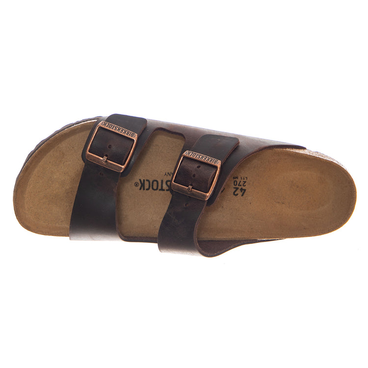 Arizona Oiled Leather Narrow Fit Habana - Sandali Uomo Marroni 052533 HBN BIRKENSTOCK 