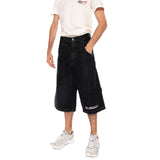 BERMUDA 14INCH T.BLACK DENIM ONLY ST.W. BLACK - Bermuda Denim Jeans Homme Noirs Homme BLUESKIN