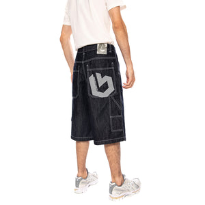 BERMUDA RIC. NEW B ECO WAS - Bermuda Denim Jeans Uomo Neri R.NEW B - C - DNMB 001 BLUESKIN 