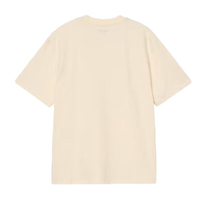 W' S/S CHASE T-SHIRT ORGANIC COTTON SINGLE JERSEY CINEREOUS / GOLD - Maglietta Girocollo Donna Beige I033045 3LQ XX CARHARTT 