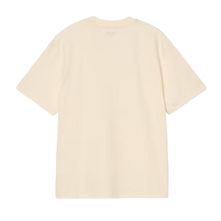 W' S/S CHASE T-SHIRT ORGANIC COTTON SINGLE JERSEY CINEREOUS / GOLD - Maglietta Girocollo Donna Beige I033045 3LQ XX CARHARTT 
