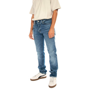 KLONDIKE PANT BLUE MID USED WASH - Pantaloni Denim Jeans Uomo Blu I024898 01WH CARHARTT WIP 