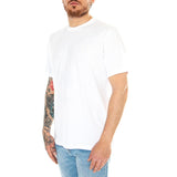 STANDARD CREW NECK T-SHIRT 2 PACK WHITE + WHITE - T-Shirt Col Rond Standard Homme Blanc CARHARTT WIP
