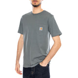 S/S Pocket T-Shirt Velvet Green - T-Shirt Crewneck Homme Vert  Homme CARHARTT WIP