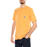 S/S Pocket T-Shirt Gentle Orange - T-Shirt Crew Neck Uomo Arancione Uomo CARHARTT WIP