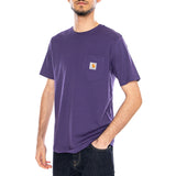 S/S Pocket T-Shirt Calla - T-Shirt Girocollo Uomo Viola CARHARTT WIP