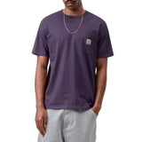 S/S POCKET T-SHIRT LOCKERS - T-shirt Col Rond Homme Violet Homme CARHARTT WIP