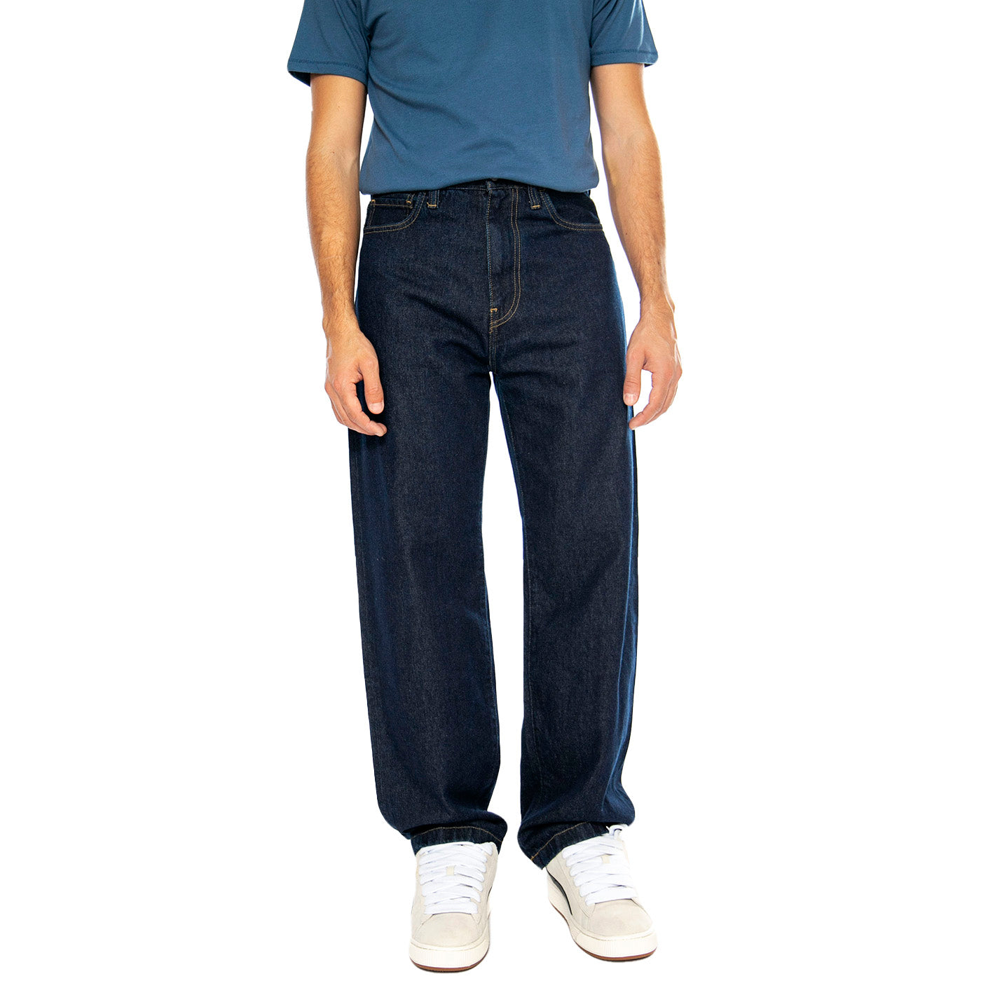LANDON PANT BLUE RINSED- Pantaloni Denim Jeans Uomo Blu I030468 0102 CARHARTT WIP 