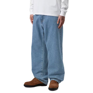 LANDON PANT Blue, Heavy stone wash - Pantaloni Denim Jeans Oversize Uomo Blu I030468 0160 CARHARTT WIP 