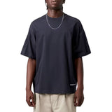 S/S LINK SCRIPT T-SHIRT DARK NAVY / WHITE - T-Shirt Col Rond Homme Bleu Homme CARHARTT WIP