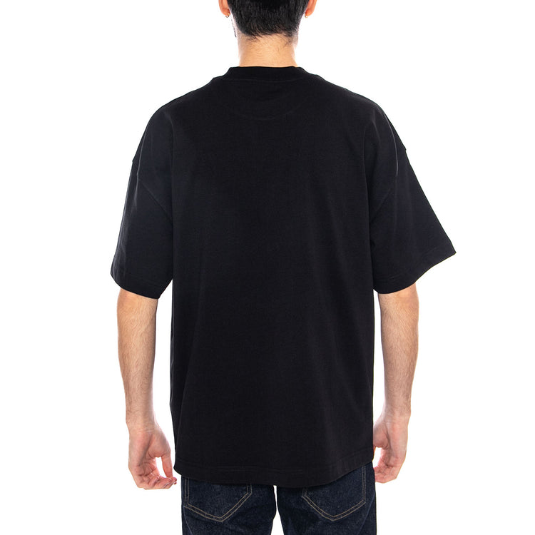 S/S Link Script T-Shirt Black / White - Maglietta Girocollo Uomo Nera I031373 0D2XX CARHARTT WIP 
