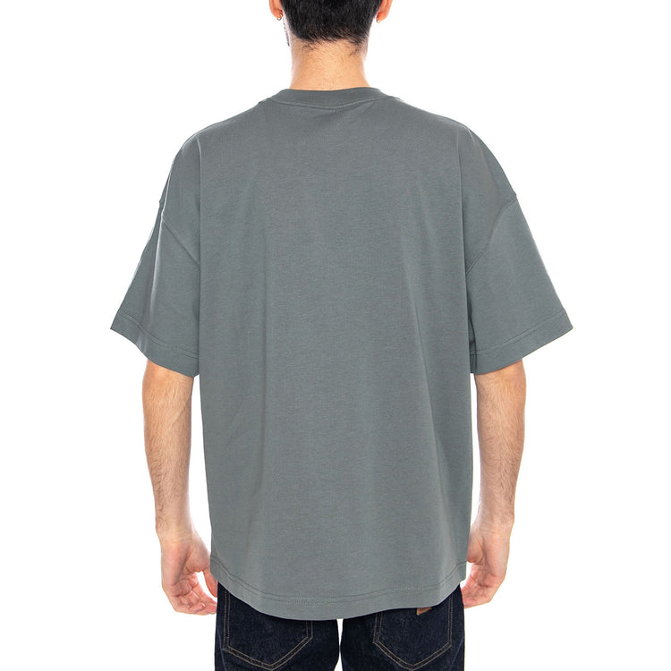 S/S Link Script T-Shirt Velvet Green / White - Maglietta Girocollo Uomo Verde I031373 3HLXX CARHARTT WIP 